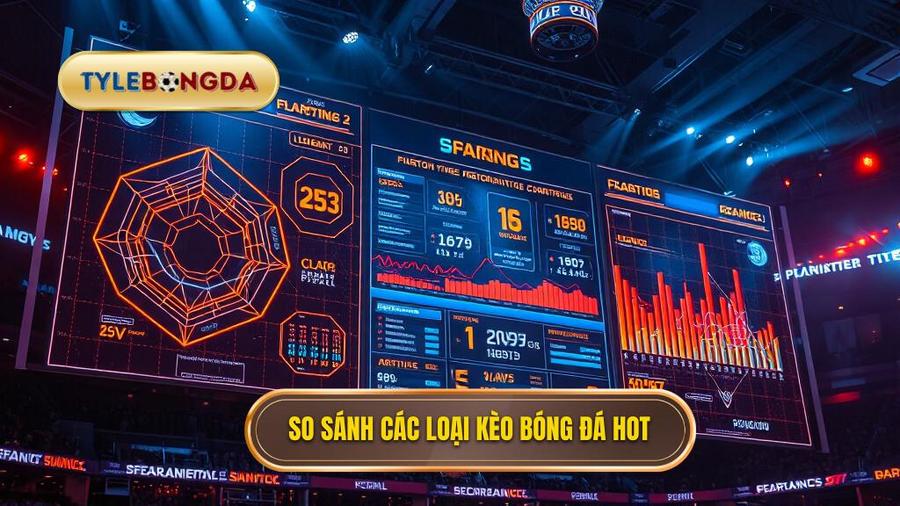 Bảng so sánh các loại kèo phổ biến trong trận hot